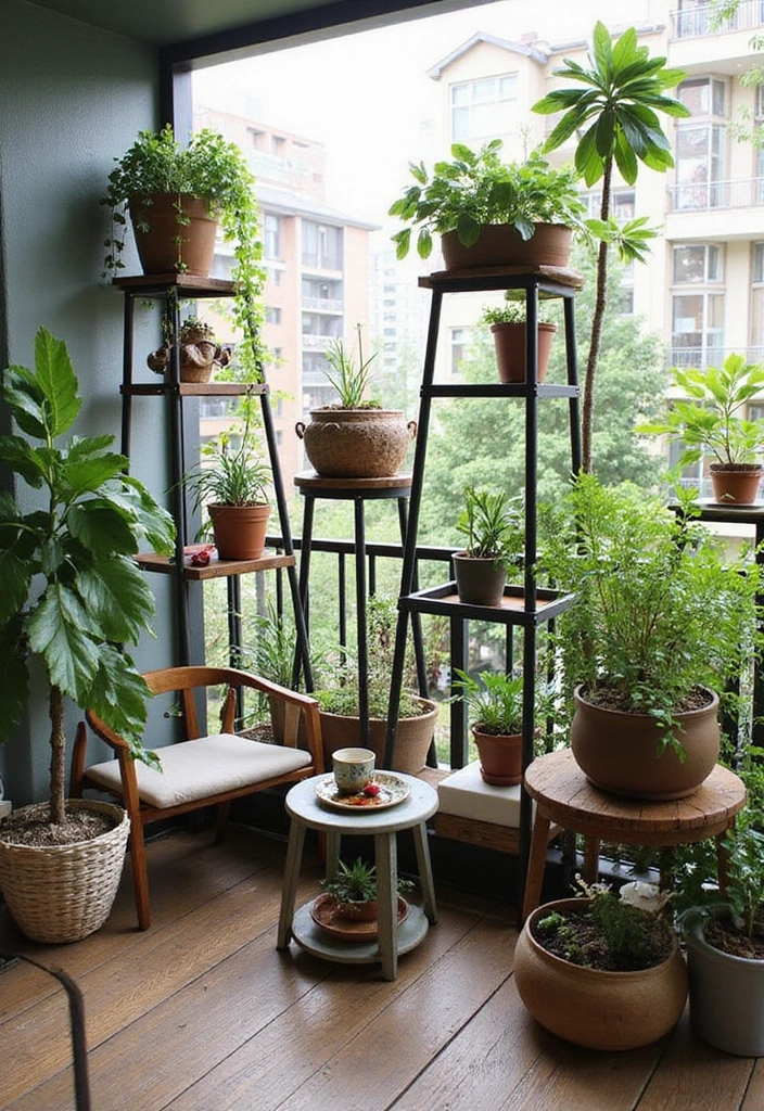 30+ Apartment Balcony Decorating Ideas for Outdoor Charm 20 30+ Apartment Balcony Decorating Ideas for Outdoor Charm - 20. Creative Use of Space