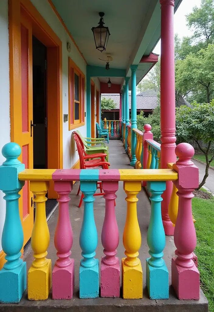 30+ Apartment Balcony Decorating Ideas for Outdoor Charm 23 30+ Apartment Balcony Decorating Ideas for Outdoor Charm - 23. A Splash of Paint