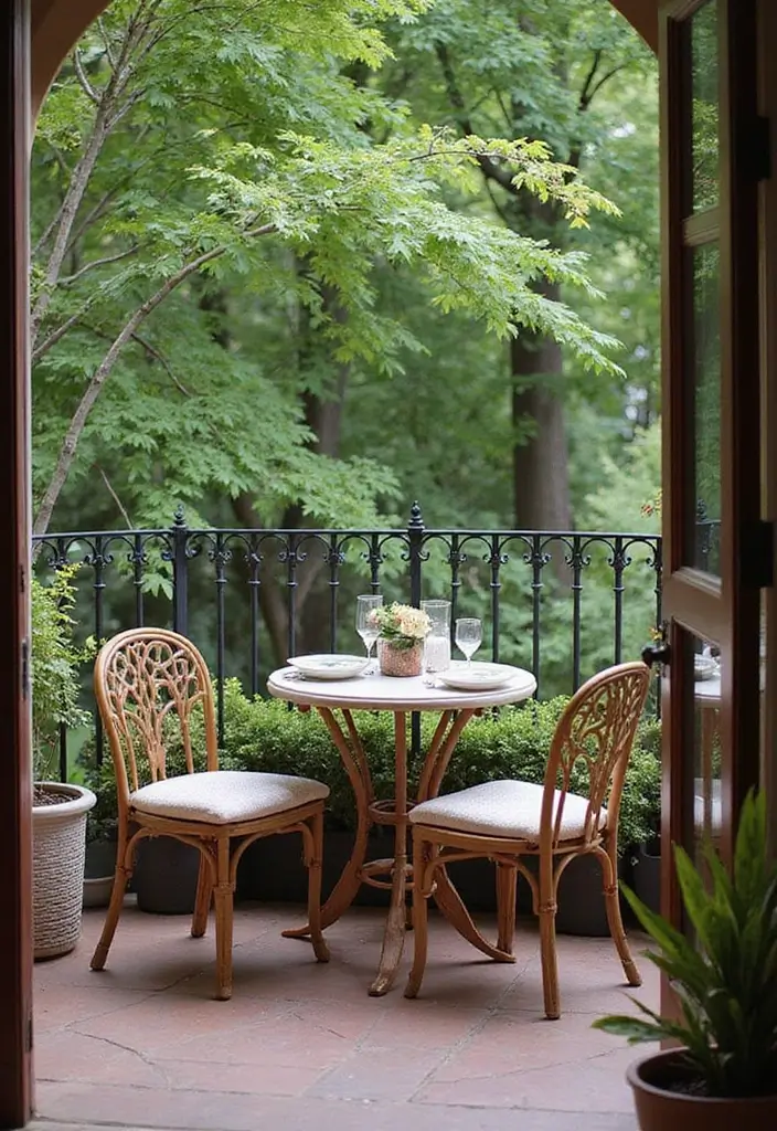 30+ Apartment Balcony Decorating Ideas for Outdoor Charm 7 30+ Apartment Balcony Decorating Ideas for Outdoor Charm - 7. Outdoor Dining Area