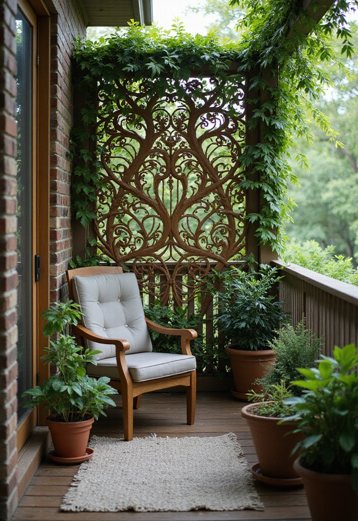 30+ Apartment Balcony Decorating Ideas for Outdoor Charm 8 30+ Apartment Balcony Decorating Ideas for Outdoor Charm - 8. Windbreakers and Privacy Screens