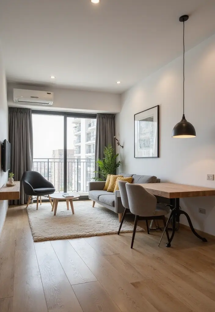 30 Apartment Designs That Feel Modern Sleek and Affordable - 22. Multi-Functional Spaces