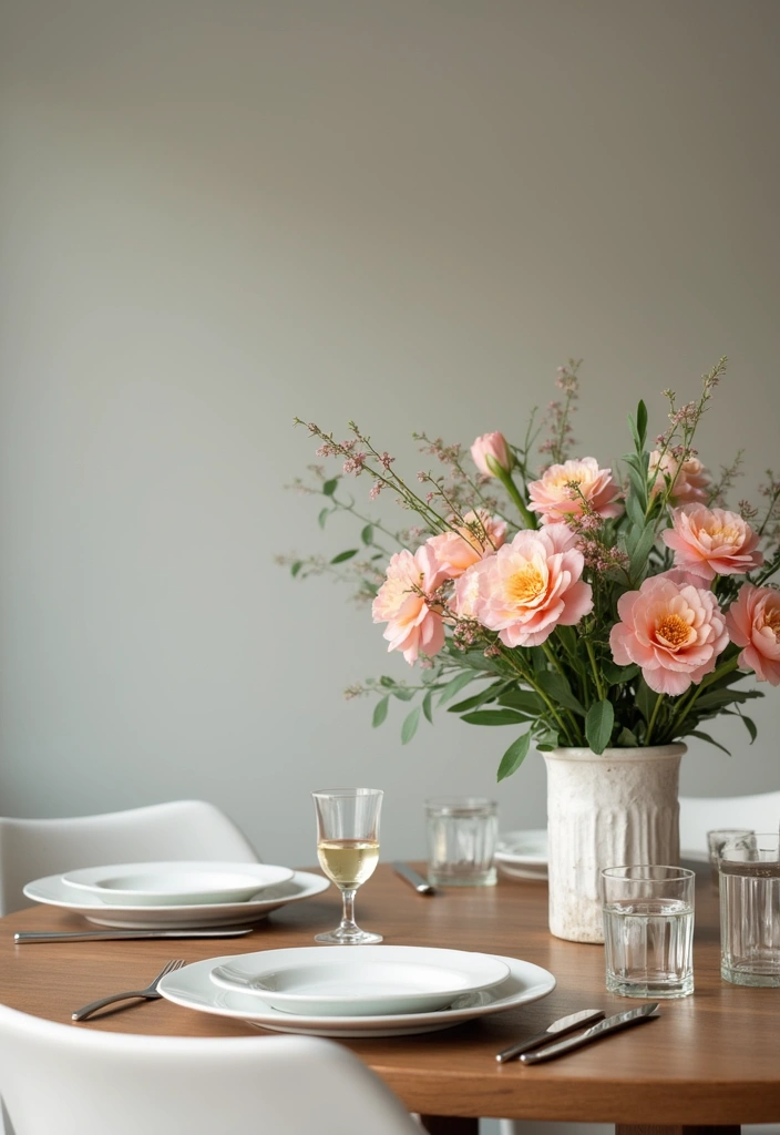 30 Apartment Designs That Feel Modern Sleek and Affordable - 28. Simplistic Centerpieces