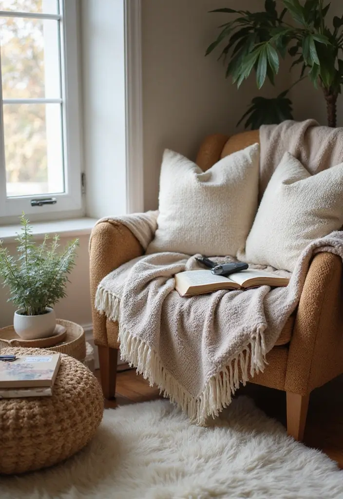 30 Apartment Designs That Feel Modern Sleek and Affordable - 7. Cozy Textiles