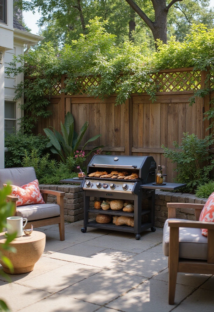 30 Apartment Patio Ideas to Create a Relaxing Outdoor Escape 29 30 Apartment Patio Ideas to Create a Relaxing Outdoor Escape - 29. Portable Grills for Outdoor Cooking