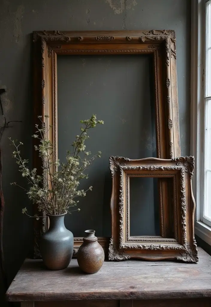 30 Gothic Apartment Decor Inspirations That Feel Dark & Chic 24 30 Gothic Apartment Decor Inspirations That Feel Dark & Chic - 24. Vintage Accents