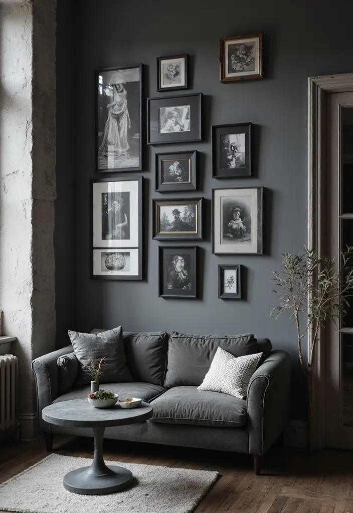 30 Gothic Apartment Decor Inspirations That Feel Dark & Chic 28 30 Gothic Apartment Decor Inspirations That Feel Dark & Chic - 28. Black and White Photography