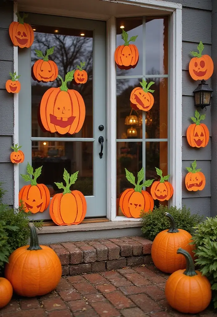 30 Halloween Apartment Decor Ideas That Are Scary-Cute 25 30 Halloween Apartment Decor Ideas That Are Scary-Cute - 25. Cut-Out Pumpkin Decoration