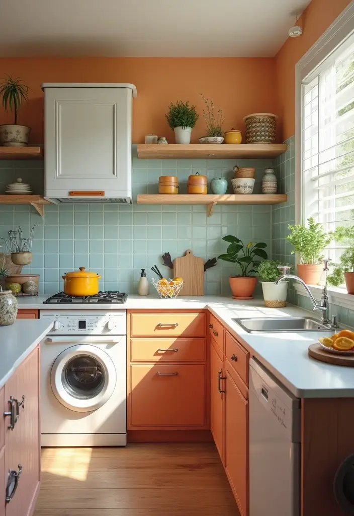 30 Kitchen Design Small Space Ideas That Blend Style and Function 16 30 Kitchen Design Small Space Ideas That Blend Style and Function - 16. Colorful Accents