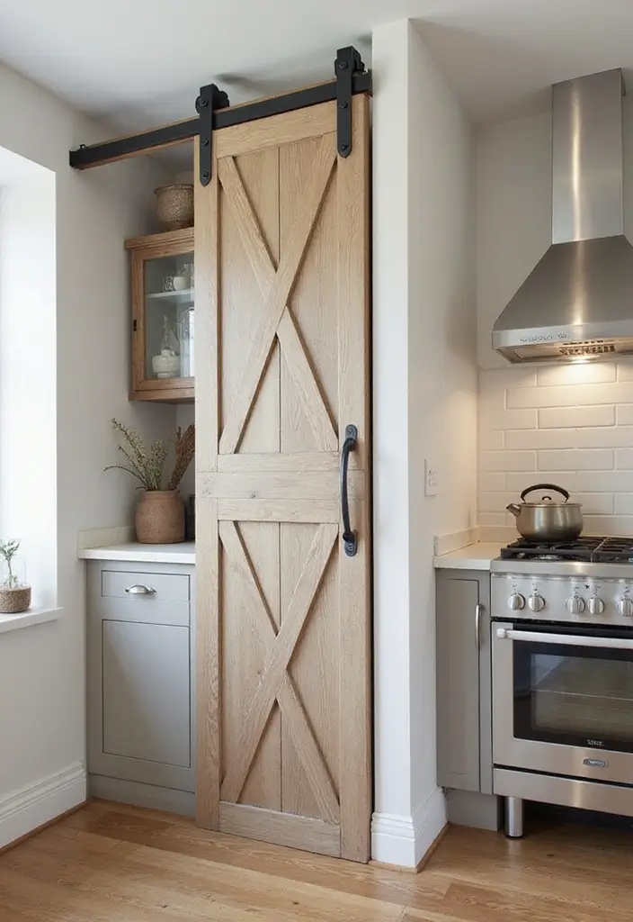 30 Kitchen Design Small Space Ideas That Blend Style and Function 20 30 Kitchen Design Small Space Ideas That Blend Style and Function - 20. Sliding Barn Doors