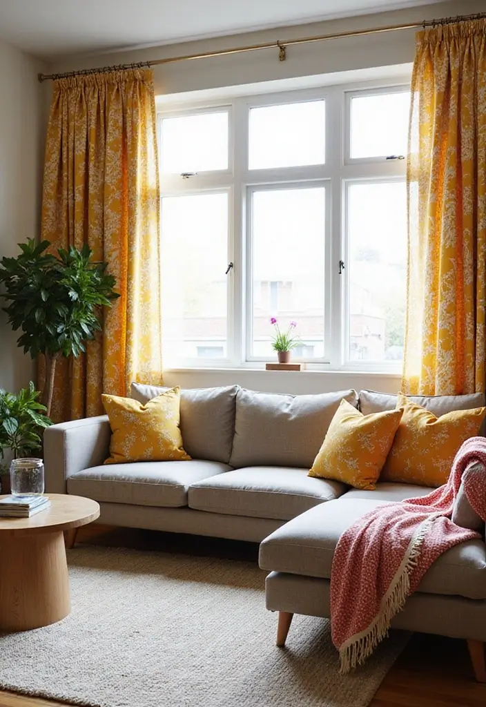 30+ Living Room Decor Ideas Apartment Renters Swear By - 9. Neutral Base with Bold Textiles