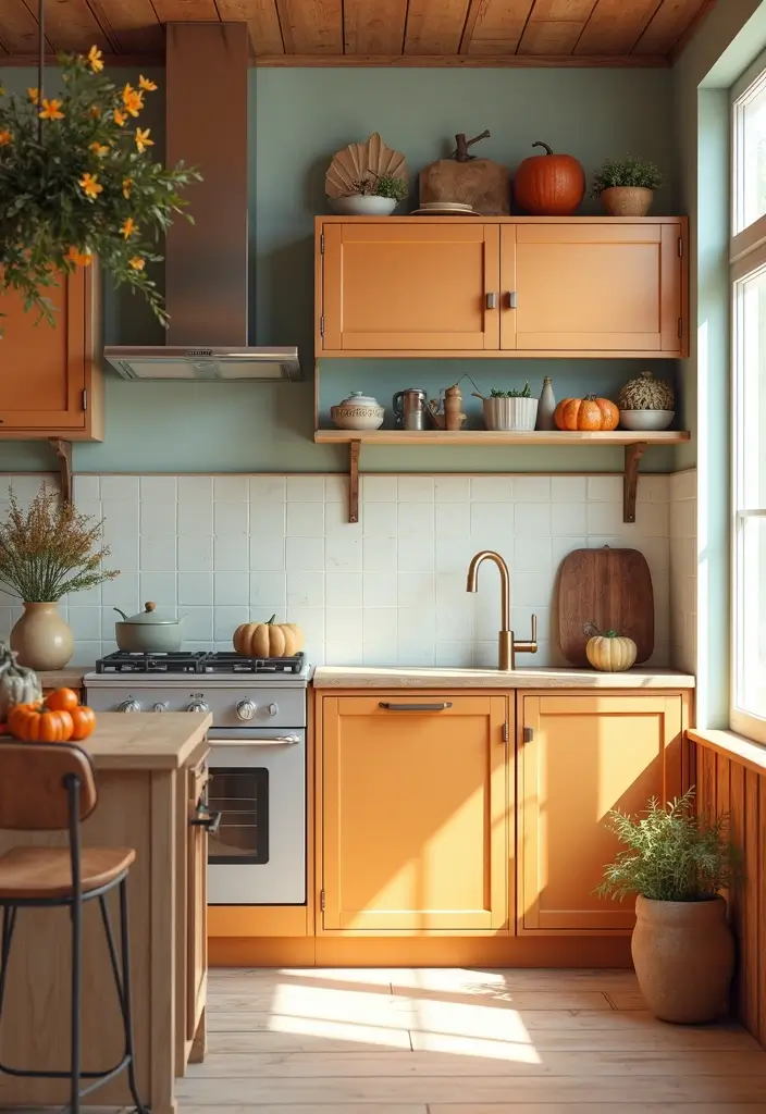 30 Small Kitchen Apartment Layouts That Work Wonders - 28. Seasonal Decor Updates