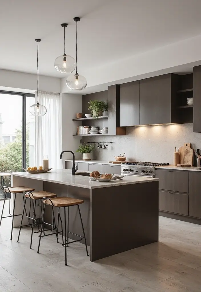 30 Small Kitchen Apartment Layouts That Work Wonders - 3. The Multi-Functional Island