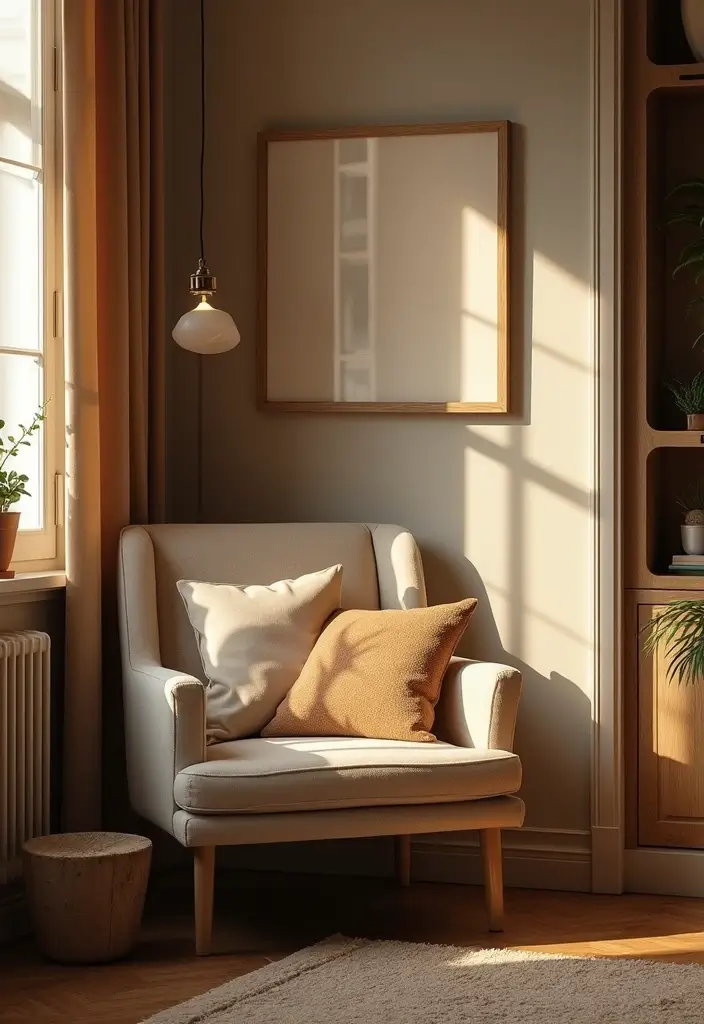30 Small Living Room Ideas: Cozy and Stylish Apartment Spaces - 15. Cozy Corner Nooks
