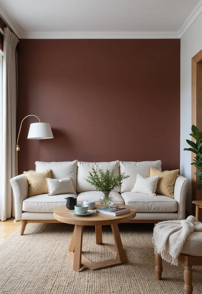 30 Small Living Room Ideas: Cozy and Stylish Apartment Spaces - 22. Use Bold Paint Colors Strategically
