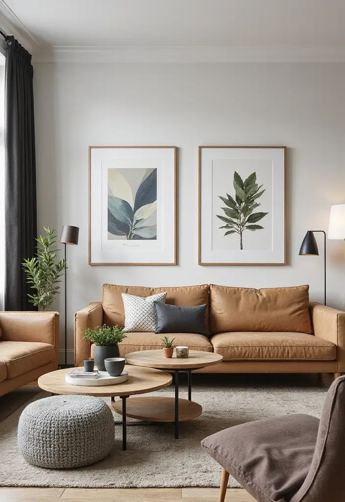 30 Small Living Room Ideas: Cozy and Stylish Apartment Spaces - 27. Play with Scale