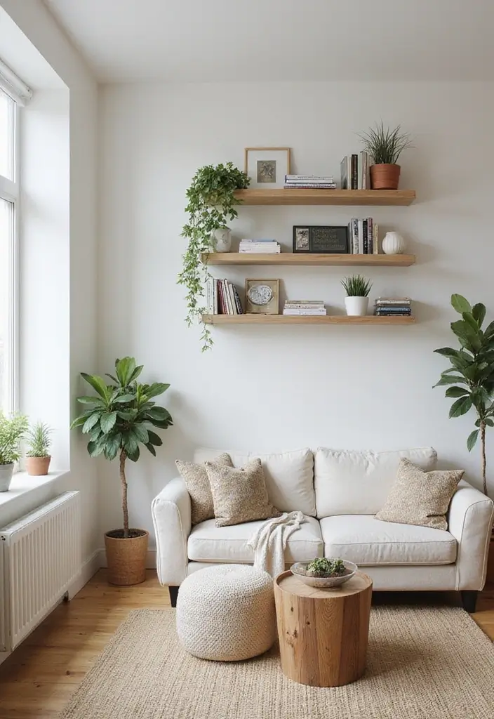 30 Small Space Home Decor Ideas That Actually Work - 1. Go Vertical with Shelving