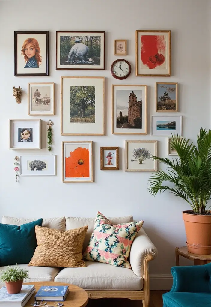 30 Small Space Home Decor Ideas That Actually Work - 12. Gallery Walls for Personality