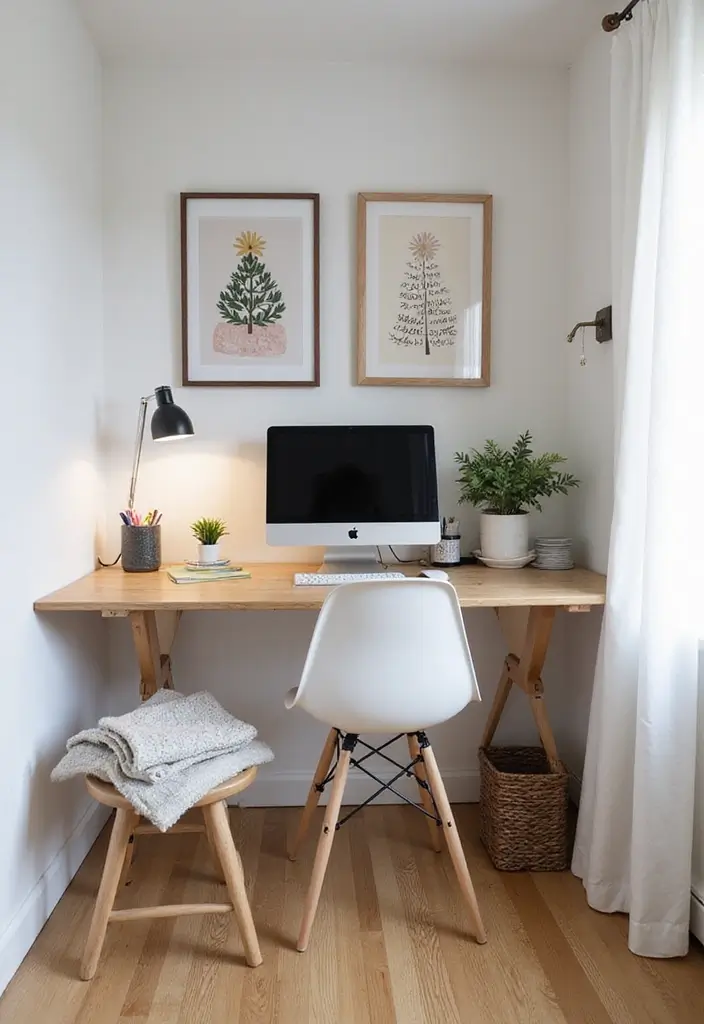30 Small Space Home Decor Ideas That Actually Work - 14. Floating Desks for Workspace