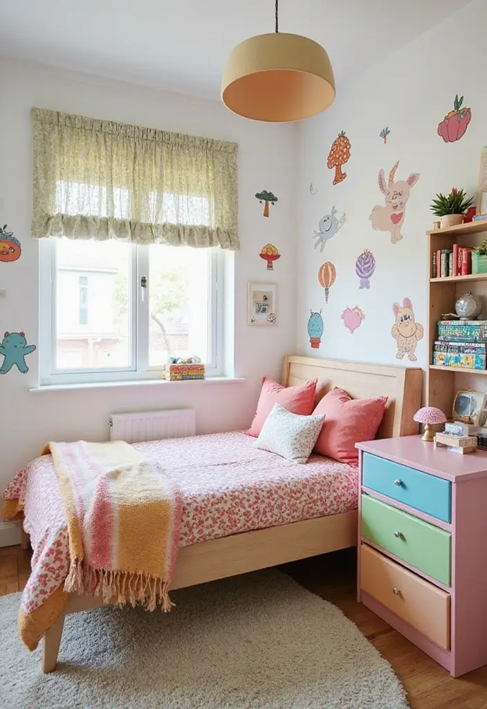 30 Small Space Home Decor Ideas That Actually Work - 16. Customize with Stickers and Decals