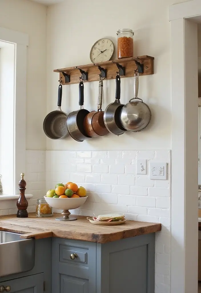 30 Small Space Home Decor Ideas That Actually Work - 18. Hanging Storage Solutions