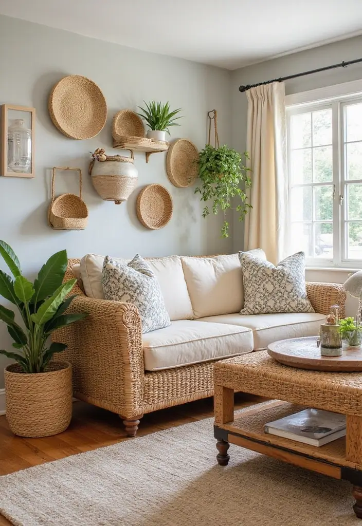 30 Small Space Home Decor Ideas That Actually Work - 20. Artful Storage Baskets