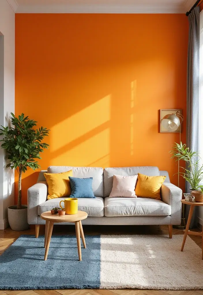 30 Small Space Home Decor Ideas That Actually Work - 21. Colorful Accent Walls