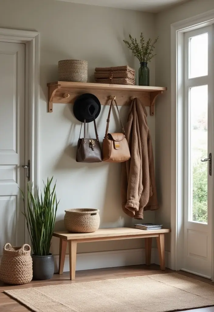 30 Small Space Home Decor Ideas That Actually Work - 23. Stylish Coat Racks