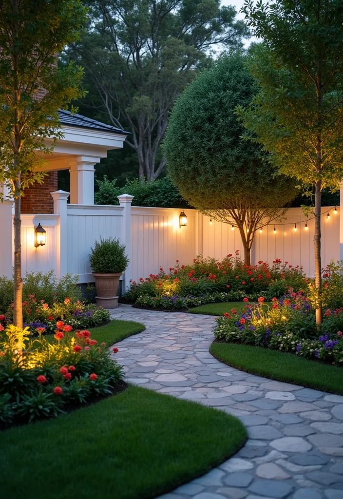 10 Backyard Fence Colors Ideas for Fresh Updated Curb Appeal - 4. Classic White for Timeless Elegance