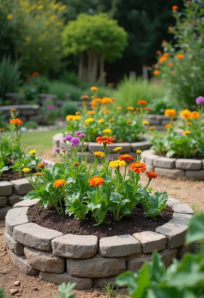 10 Backyard Paver Ideas Budget for Simple Durable Outdoor Style 10. Raised Garden Beds with Pavers