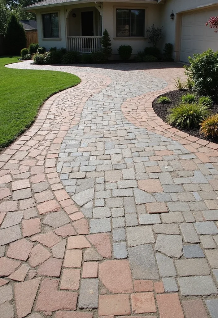 10 Backyard Paver Ideas Budget for Simple Durable Outdoor Style 9. Textured Paver Patterns