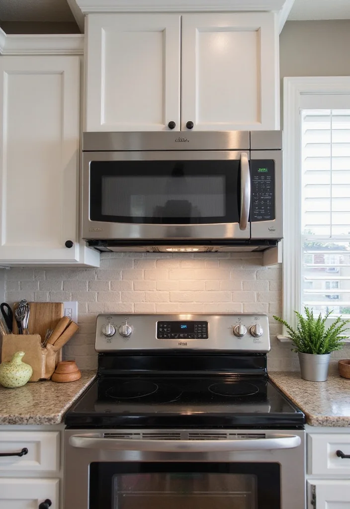 10 Microwave Ideas in Kitchen for Convenient Space Saving Use 45 10 Microwave Ideas in Kitchen for Convenient Space Saving Use 5. Over the Range Microwave