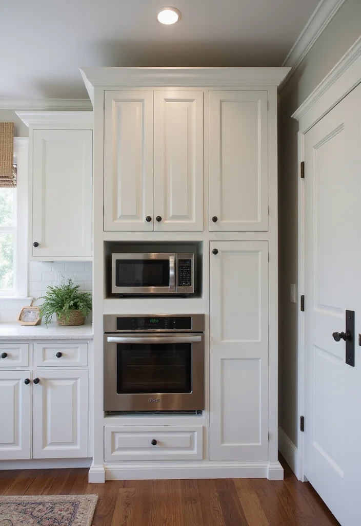 10 Microwave Ideas in Kitchen for Convenient Space Saving Use 78 10 Microwave Ideas in Kitchen for Convenient Space Saving Use 8. Customized Cabinet for Microwave