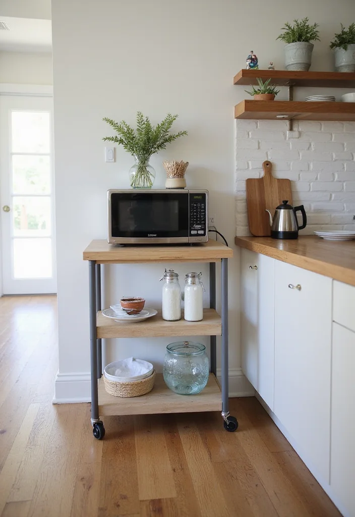 10 Microwave Ideas in Kitchen for Convenient Space Saving Use 89 10 Microwave Ideas in Kitchen for Convenient Space Saving Use 9. Microwave and Coffee Station Combo