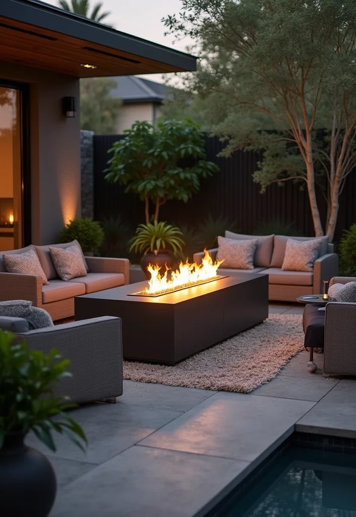10 Small Fire Pit Ideas Backyard for Cozy Affordable Nights - 10. Glass Fire Pit