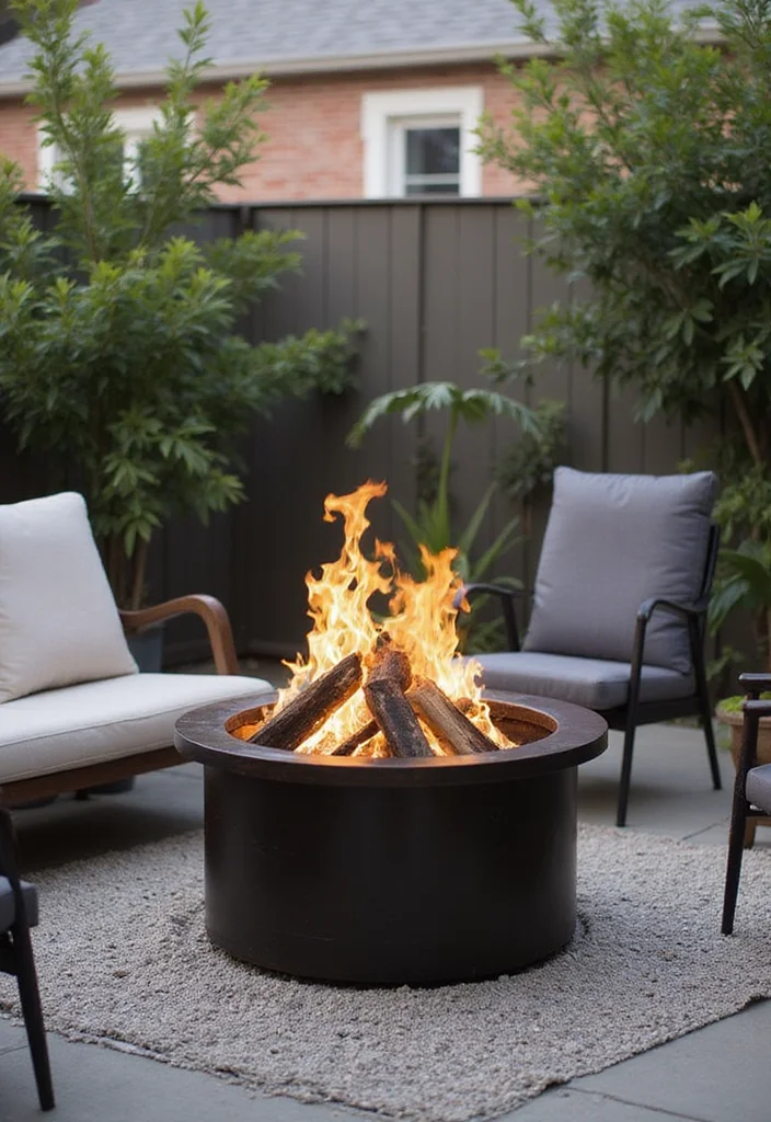 10 Small Fire Pit Ideas Backyard for Cozy Affordable Nights - 3. Steel Drum Fire Pit