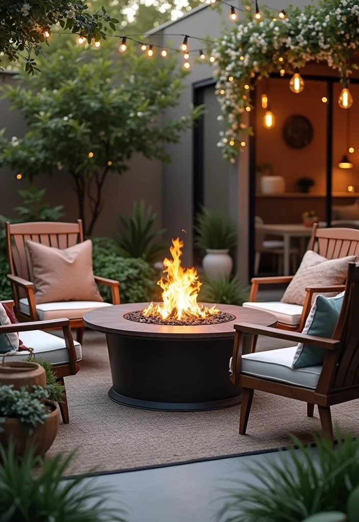 10 Small Fire Pit Ideas Backyard for Cozy Affordable Nights - 7. Fire Pit Table