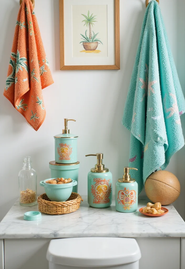 12 ACNH Bathroom Ideas for Cute Creative Island Inspired Style 5. Fun Accessories