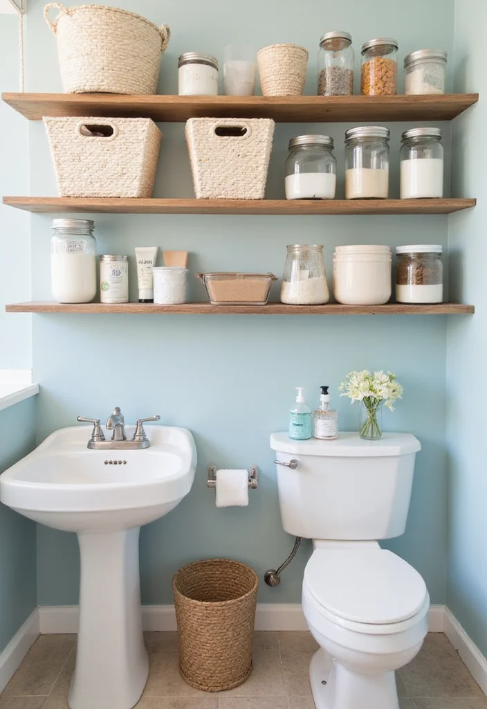 12 ACNH Bathroom Ideas for Cute Creative Island Inspired Style 8. Customized Storage Solutions