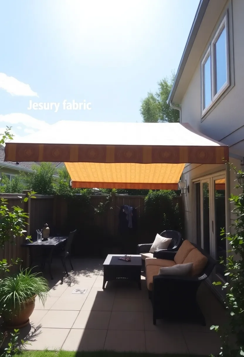 12 Backyard Awning Ideas for Covered Patios: Embracing Cool Shade and Comfort - 1. Retractable Fabric Awnings: The Flexibility You Need