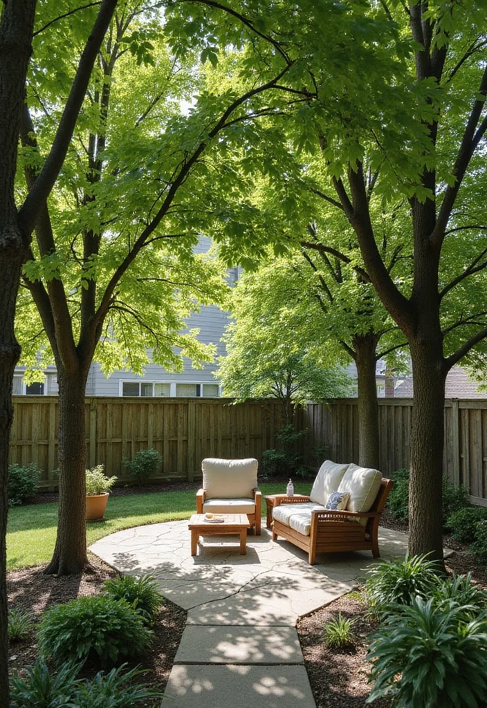 12 Backyard Awning Ideas for Covered Patios: Embracing Cool Shade and Comfort - 9. Shade Trees: Nature's Own Awnings