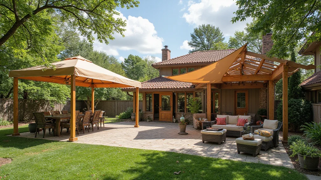 12 Backyard Awning Ideas for Covered Patios: Embracing Cool Shade and Comfort