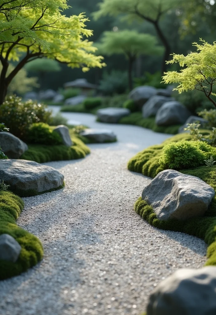 12 Backyard Landscaping Rock Ideas for Low Maintenance Natural Style 7. Zen Garden with Rocks