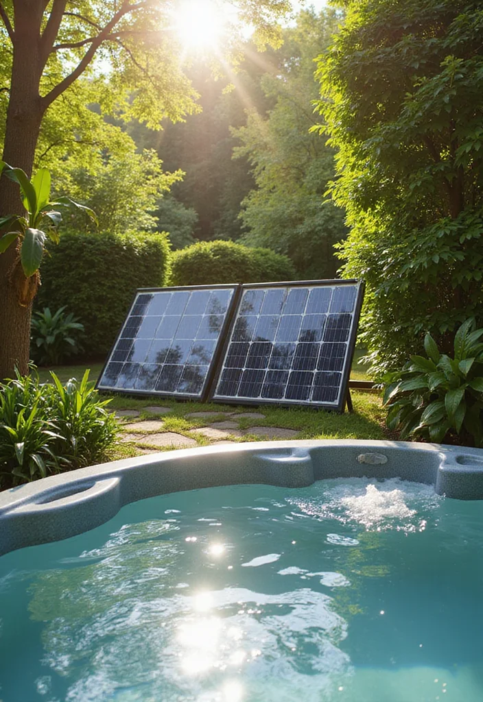 12 Backyard Spa Ideas Hot Tubs for Relaxing Peaceful Retreats - 3. Eco-Friendly Solar Heating