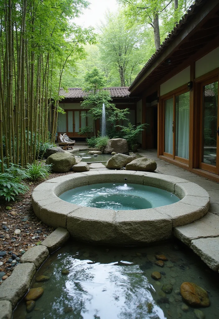 12 Backyard Spa Ideas Hot Tubs for Relaxing Peaceful Retreats - 6. Zen Garden Hot Tub Retreat