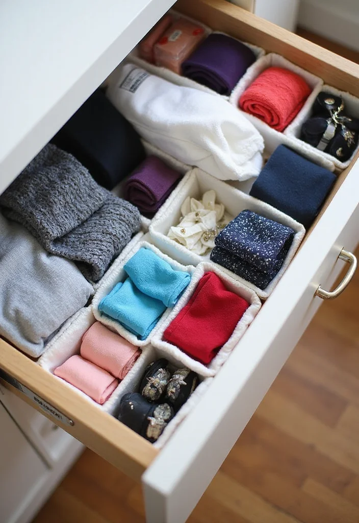 12 Bedroom Clothes Storage Ideas for Organized Space Saving Living 5. Drawer Organizers
