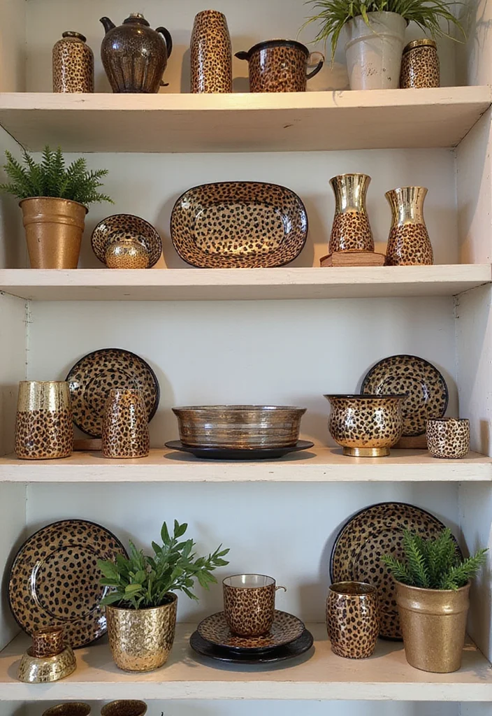 12 Cheetah Bedroom Ideas for Bold Fun Patterned Personality 11. Cheetah Print Decor Accents