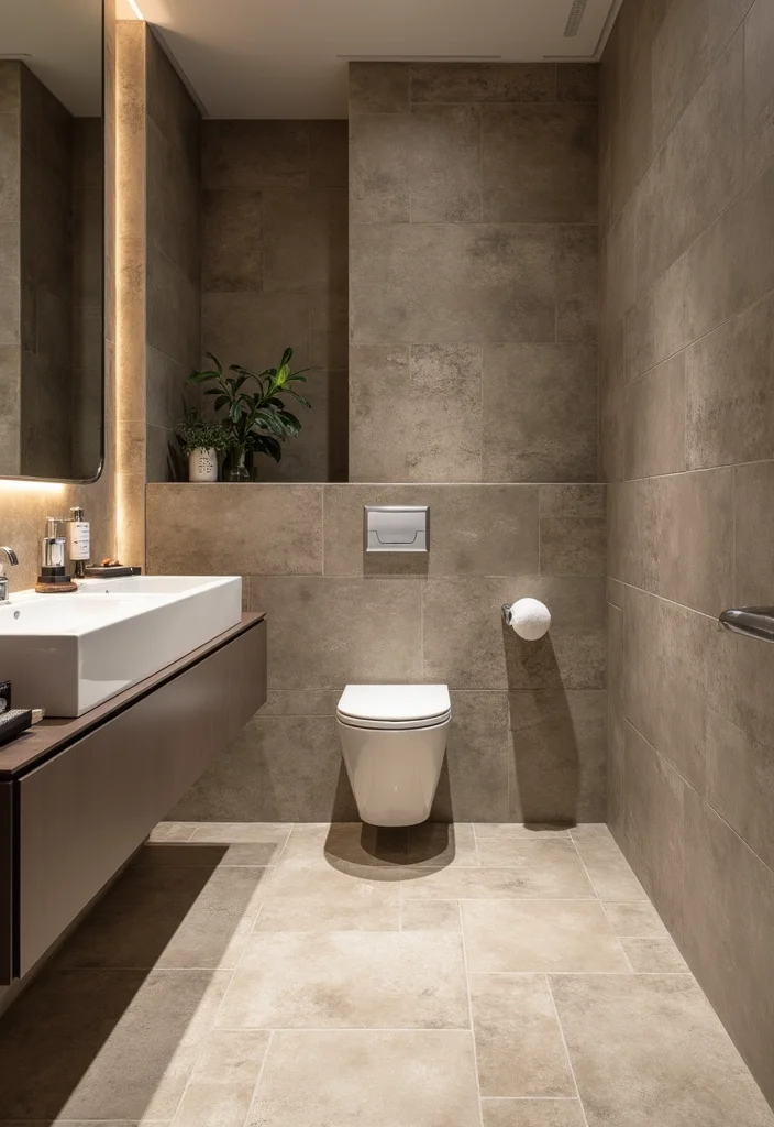 12 Commercial Bathroom Ideas for Clean Durable Functional Design 7. Textured Surfaces