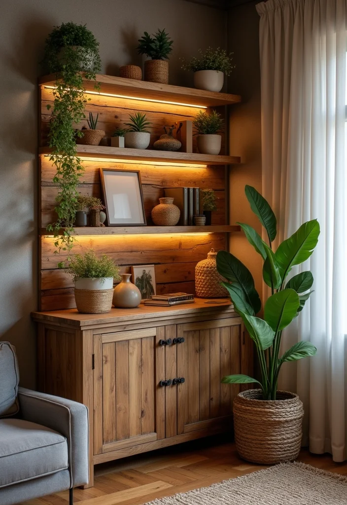 12 Corner Shelf Ideas Living Room for Smart Stylish Use of Space 100 12 Corner Shelf Ideas Living Room for Smart Stylish Use of Space 10. Rustic Corner Shelves for a Cozy Touch