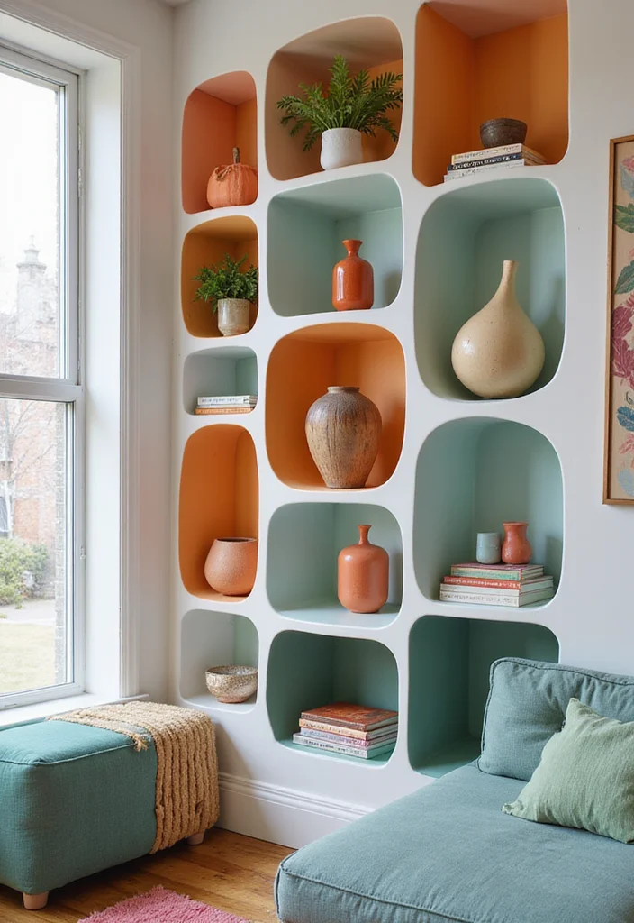 12 Corner Shelf Ideas Living Room for Smart Stylish Use of Space 23 12 Corner Shelf Ideas Living Room for Smart Stylish Use of Space 3. Curvy Corner Shelves for Unique Flair