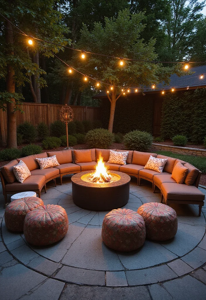 12 Firepit Lighting Backyard Ideas for Warm Inviting Evenings 122 12 Firepit Lighting Backyard Ideas for Warm Inviting Evenings - 12. Firepit Seating Solutions